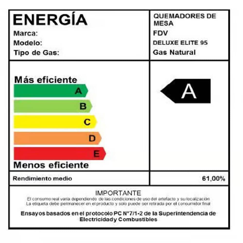 Encimera Gas Licuado Deluxe Elite 5 Quemadores 90 Cm Fdv image number 3.0