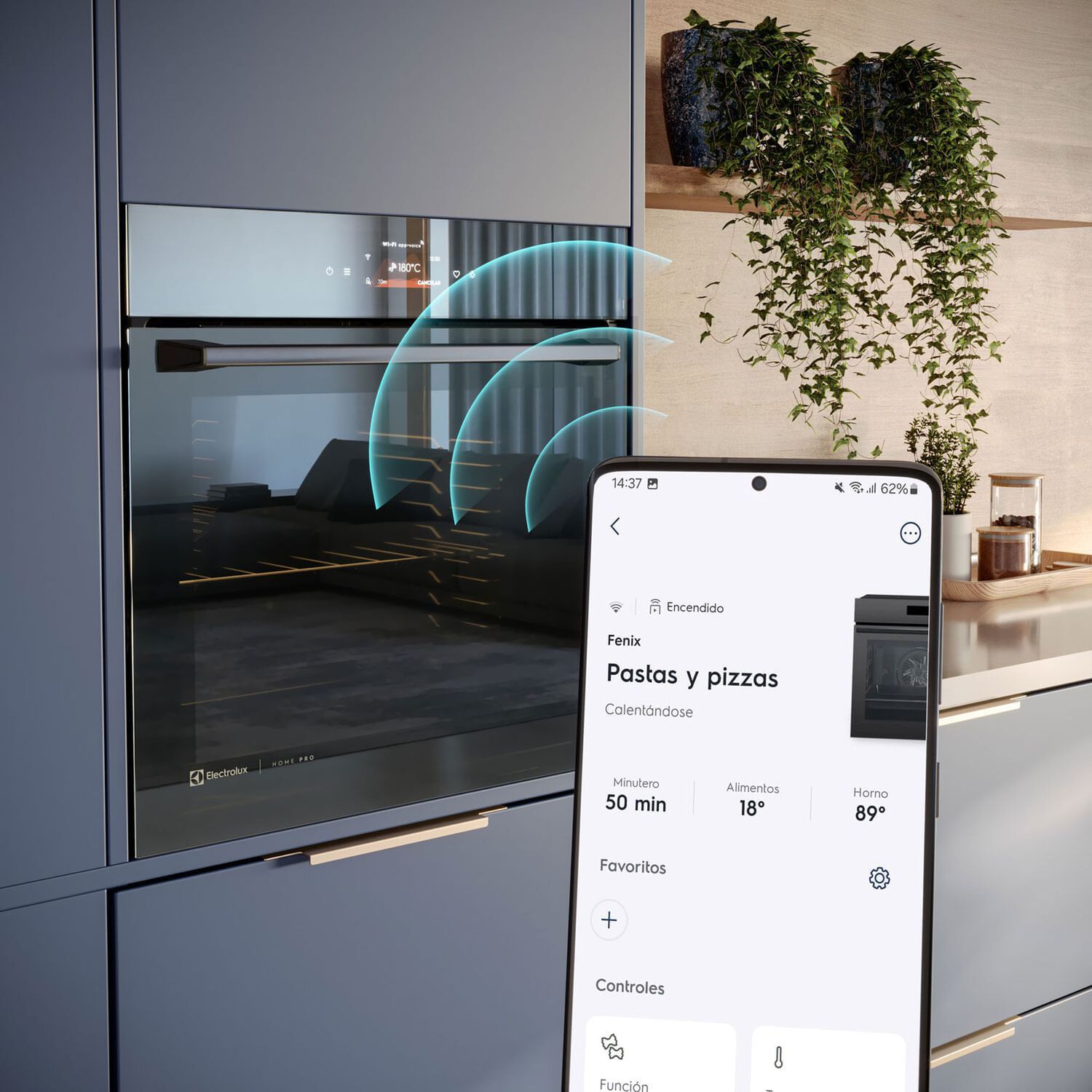 Horno El&eacute;ctrico Empotrable 80l Funci&oacute;n Freidora Aire Y Wi-fi image number 4.0