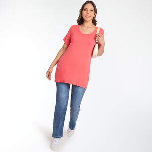 Polera Lisa Manga Corta Con Hombros Descubiertos Cuello Redondo Mujer Sexy Large