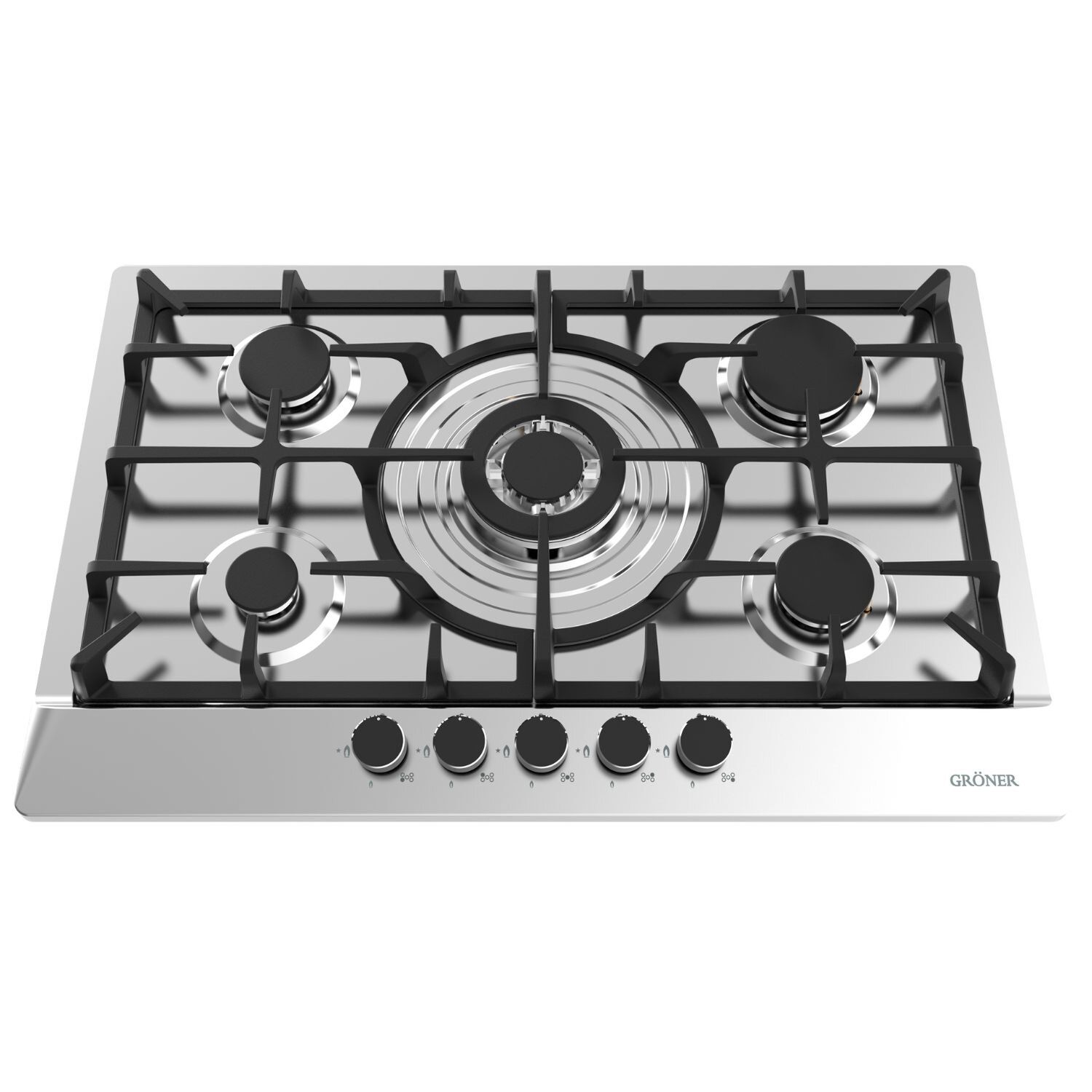Encimera A Gas Inox Deluxe 5q image number 5.0
