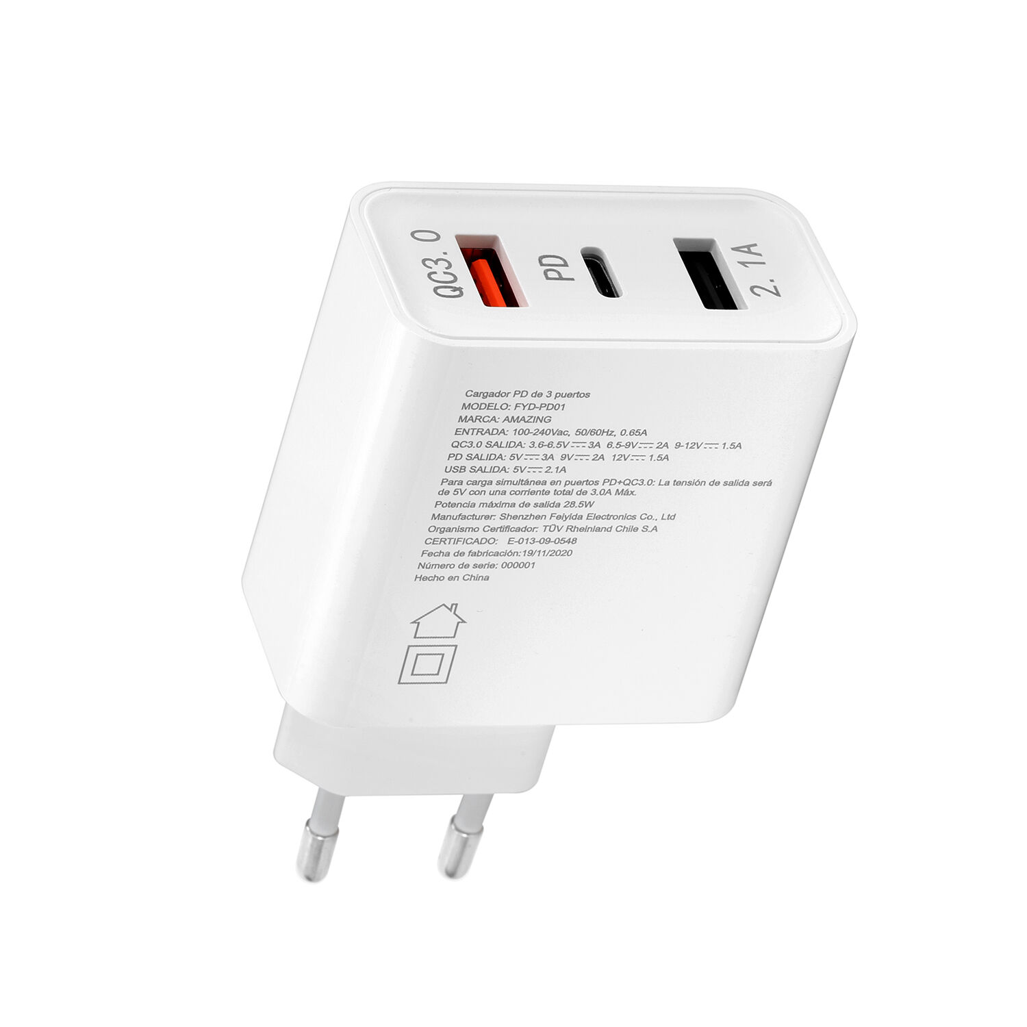 Cargador R&aacute;pido De Pared Usb-c image number 5.0