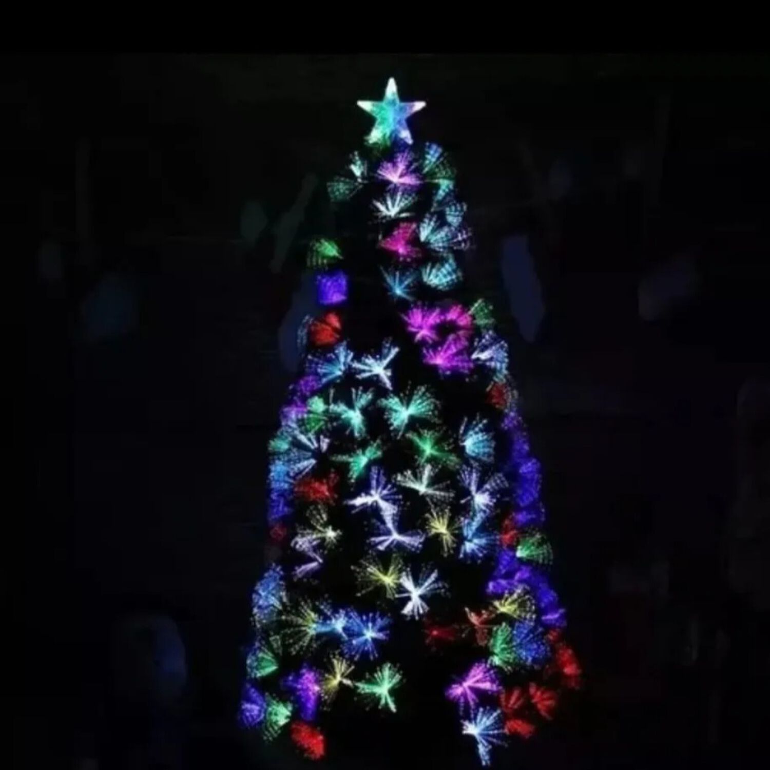 Arbol De Navidad 240 Cm Luces Led Colores Incorporadas image number 1.0