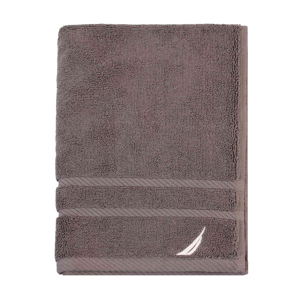 Toalla De Mano Nautica Signature Premium 100% Algod&oacute;n Gris Oscuro image number 0.0