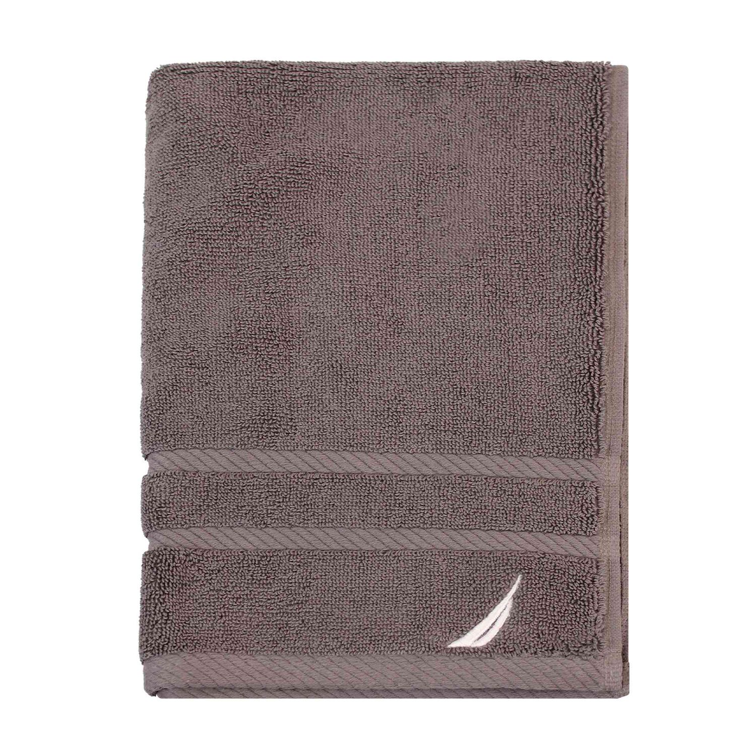 Toalla De Mano Nautica Signature Premium 100% Algod&oacute;n Gris Oscuro image number 4.0