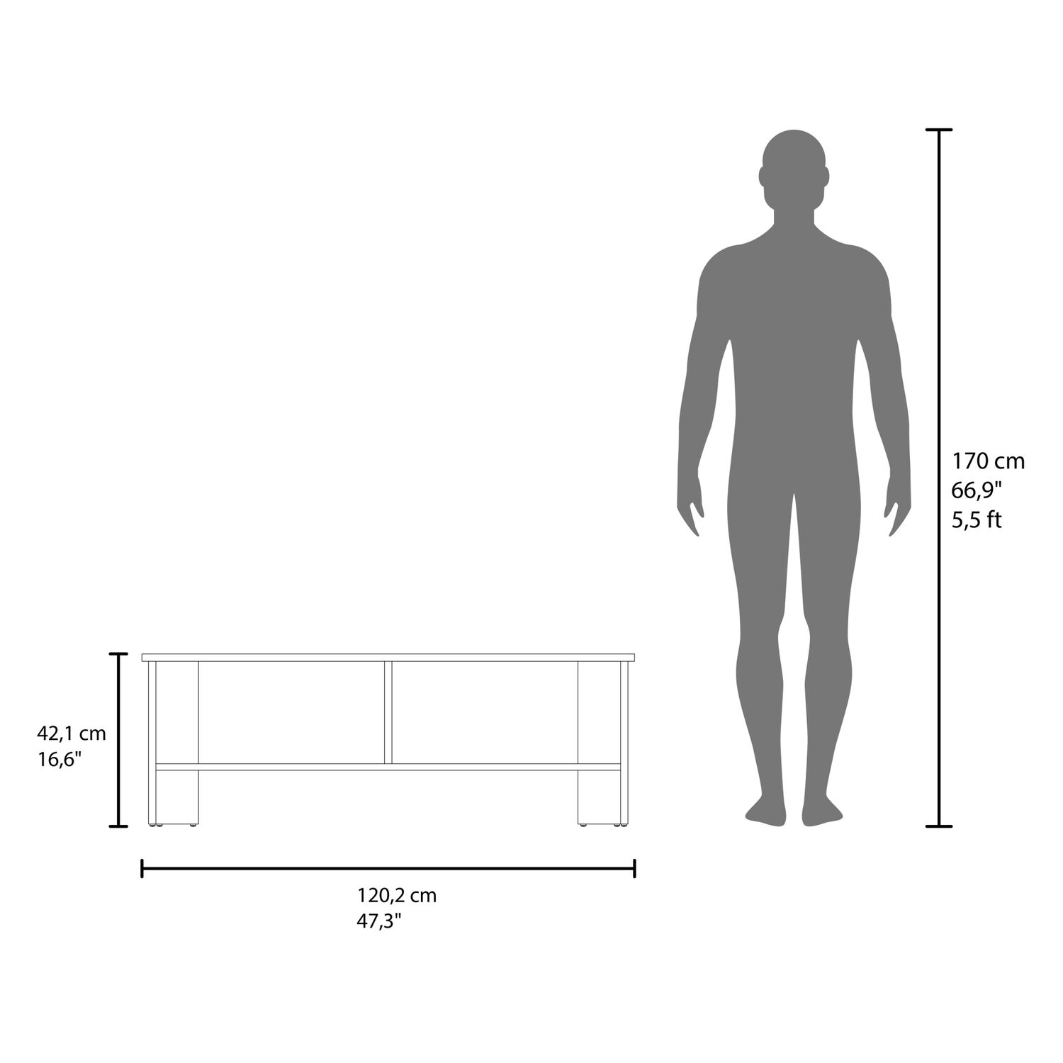 Rack Tv 65" 42,1x120,2x31 Cm image number 6.0