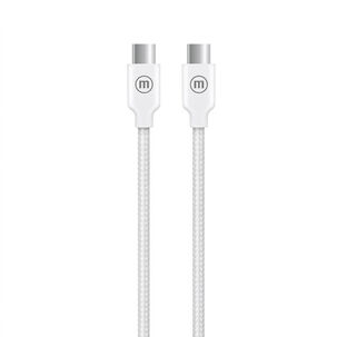 Cable Trenzado Usb C A Usb C Maxell 2 Metros Carga R&aacute;pida Blanco