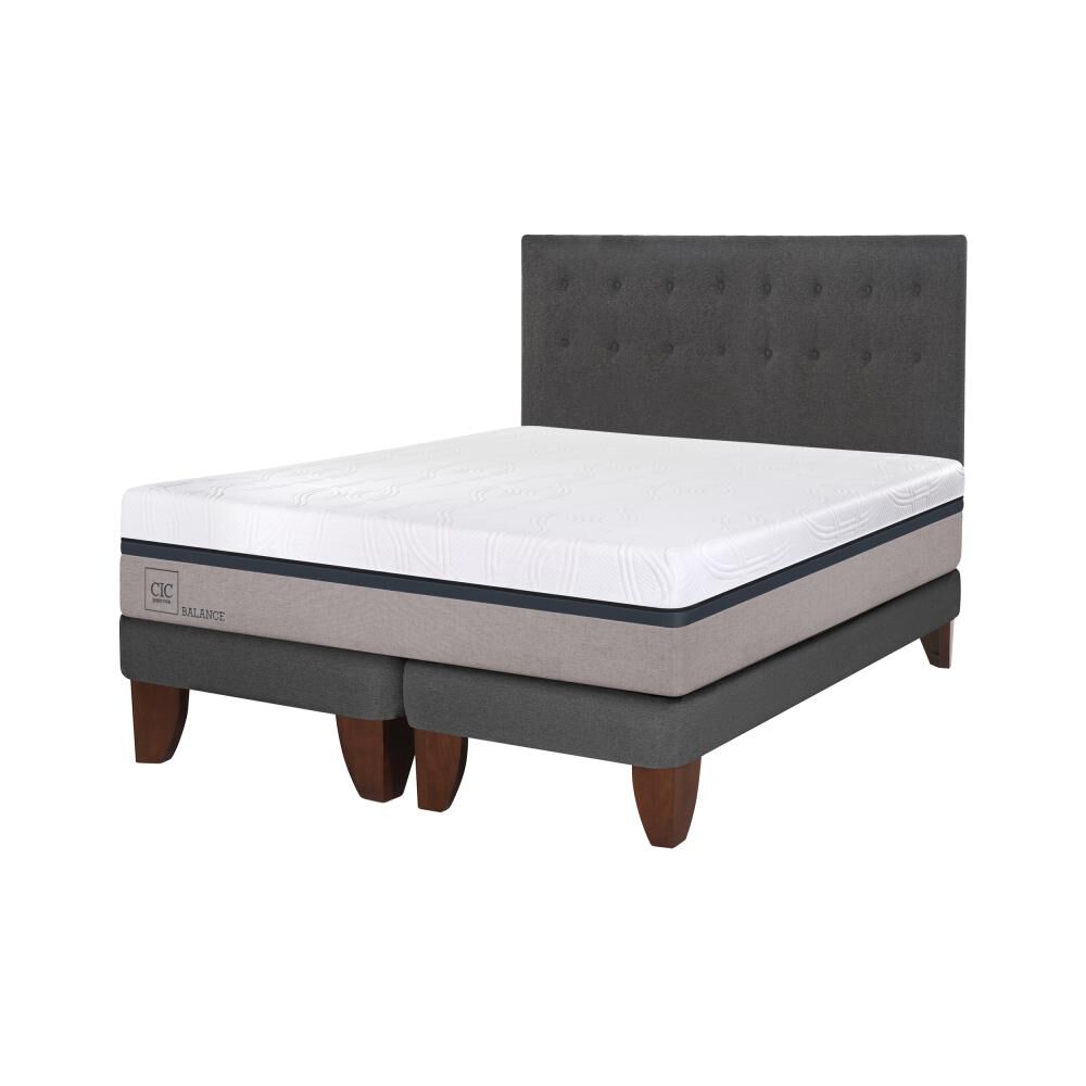 Cama Europea Cic Balance King / Base Dividida + Respaldo image number 1.0
