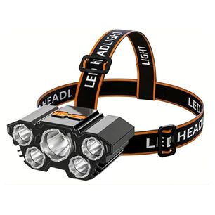 Linterna De Cabeza 5 Led Recargable