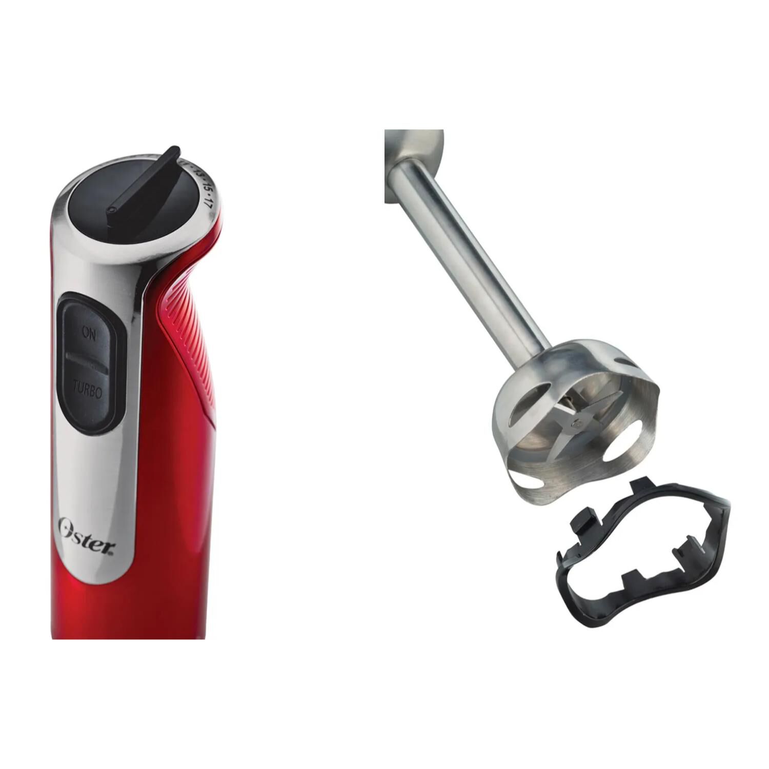Batidora De Inmersion 3 En 1 800ml 800w Rojo B2801 Oster image number 2.0