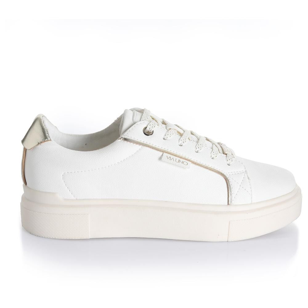 Zapatilla Urbana Mujer Via Uno Blanco image number 1.0