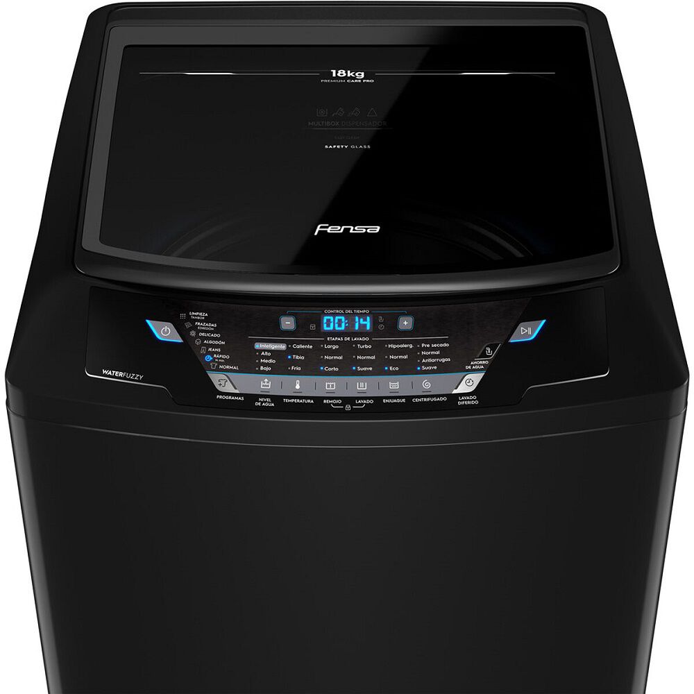 Lavadora Automática Fensa 18kg Premium Care Black image number 1.0