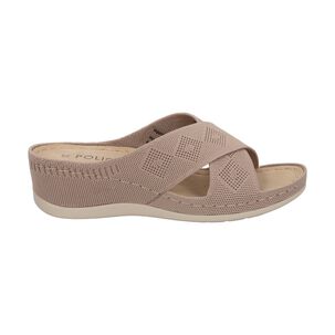 Sandalia Mujer Camel Juana Police