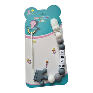 Sujeta Chupete Clip Porta Chupete Silicona Baby Afirma Tete