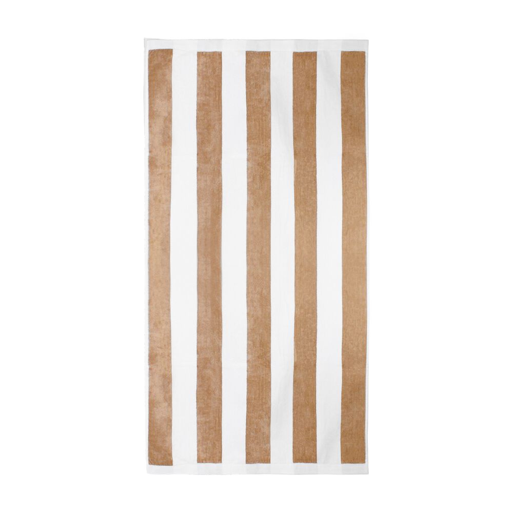 Toalla De Playa Nautica Home 100% Algod&oacute;n 163x81 Dise&ntilde;o Rayas Beige image number 2.0