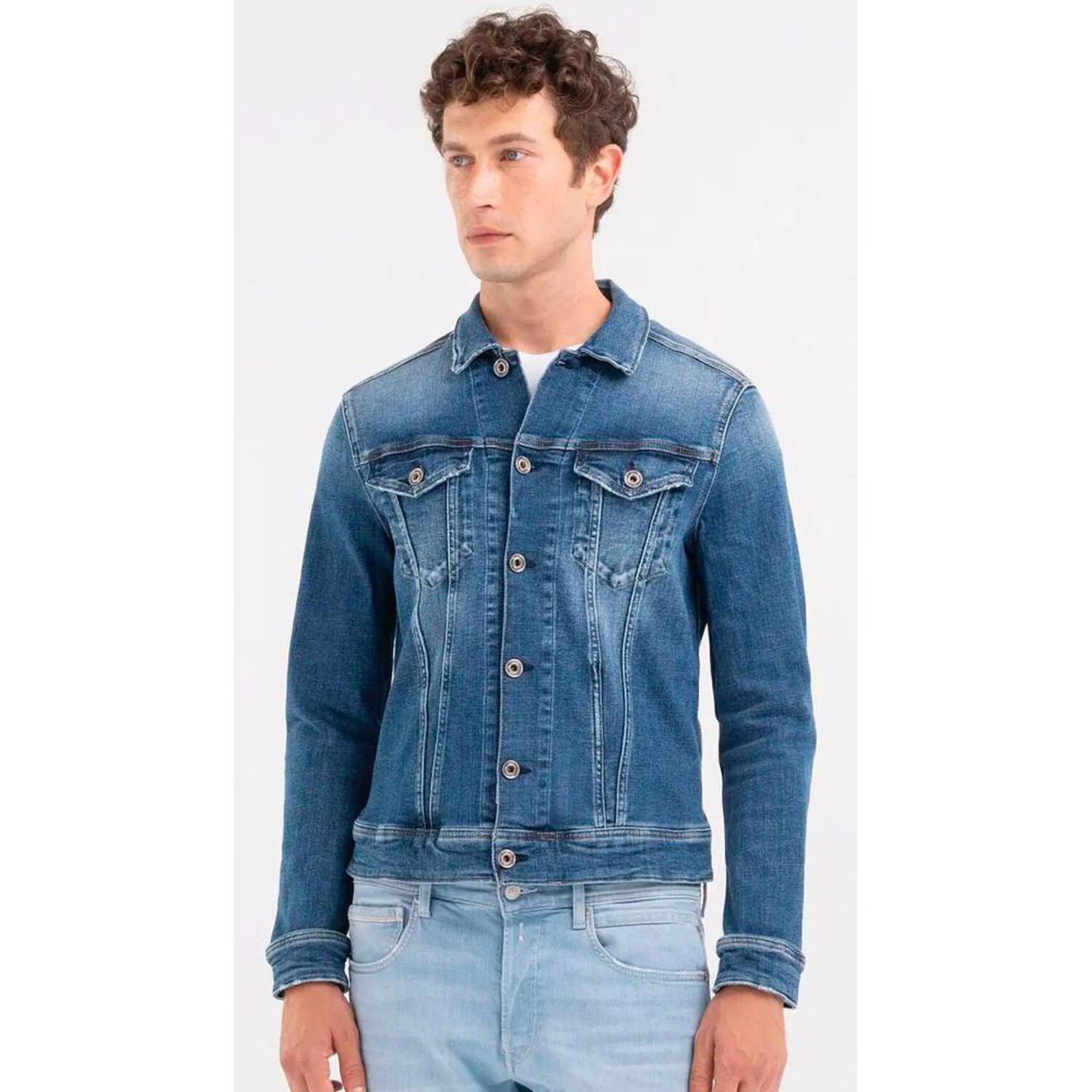 Chaqueta Denim Regular Hombre Hummer image number 0.0