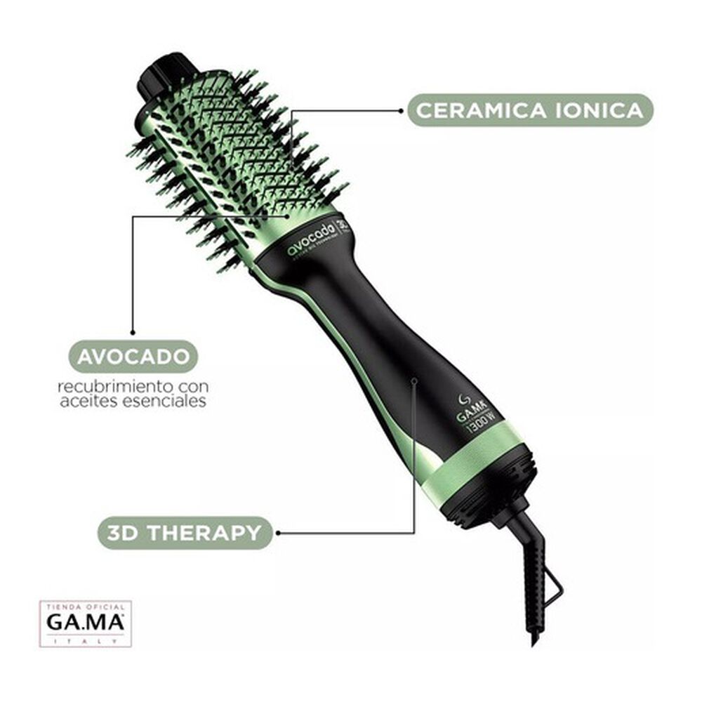 Cepillo Secador Gama Stylish Avocado 3d Secador Voluminizador Ultra Ion 1300w image number 2.0