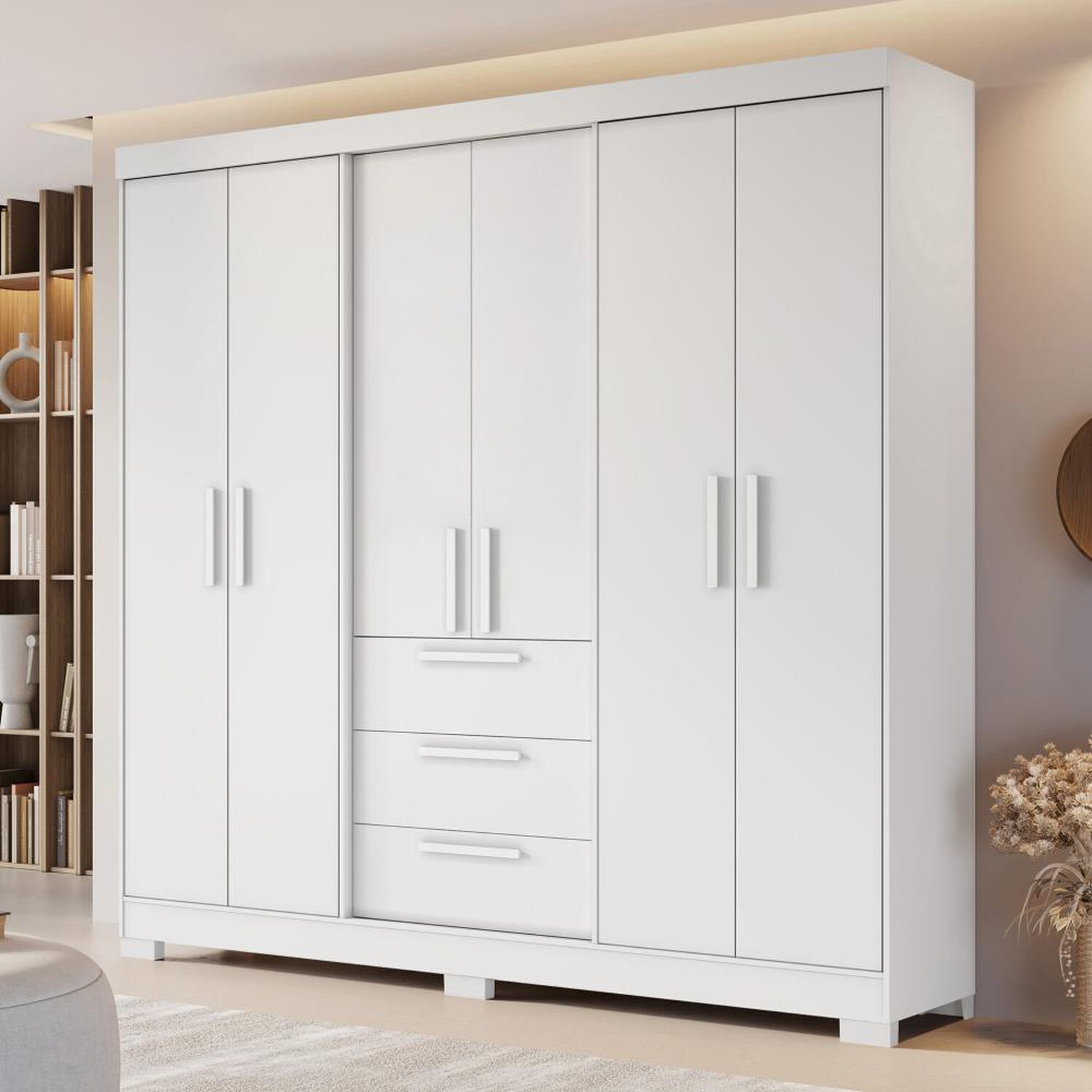 Cl&oacute;set Home Mobili Closet Danae / 6 Puertas / 3 Cajones image number 4.0
