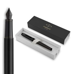 Pluma Fuente Parker Im Negro Matte Bt Tinta Azul