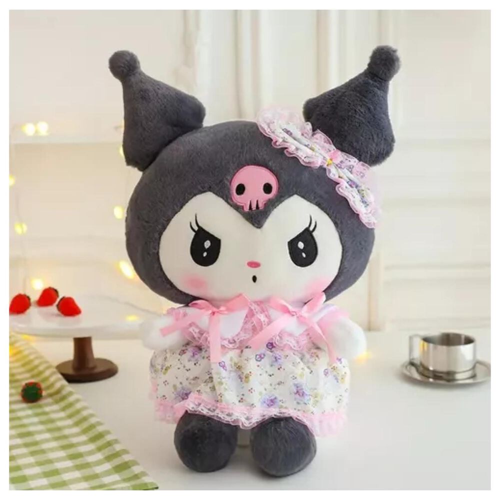 Juguete Peluche Kuromi Sanrio 55cm Vestido Rosado Infantil image number 1.0