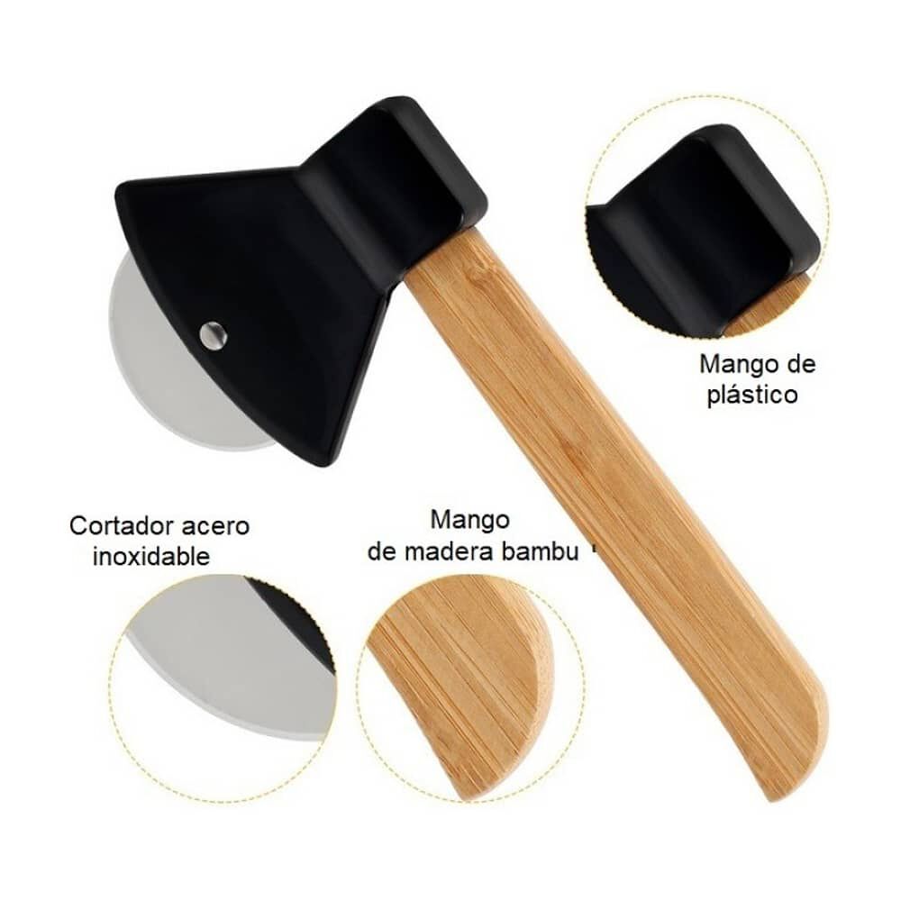 Cortador De Pizza En Forma De Hacha image number 5.0