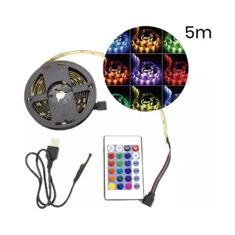 Tira Luz Led 5 Metros Usb Con Control image number 3.0
