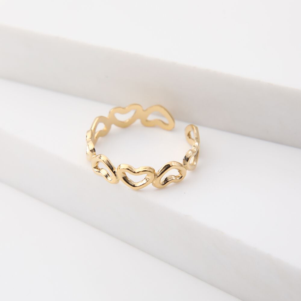 Anillo 19v69 Dorado Mujer Str257 image number 1.0