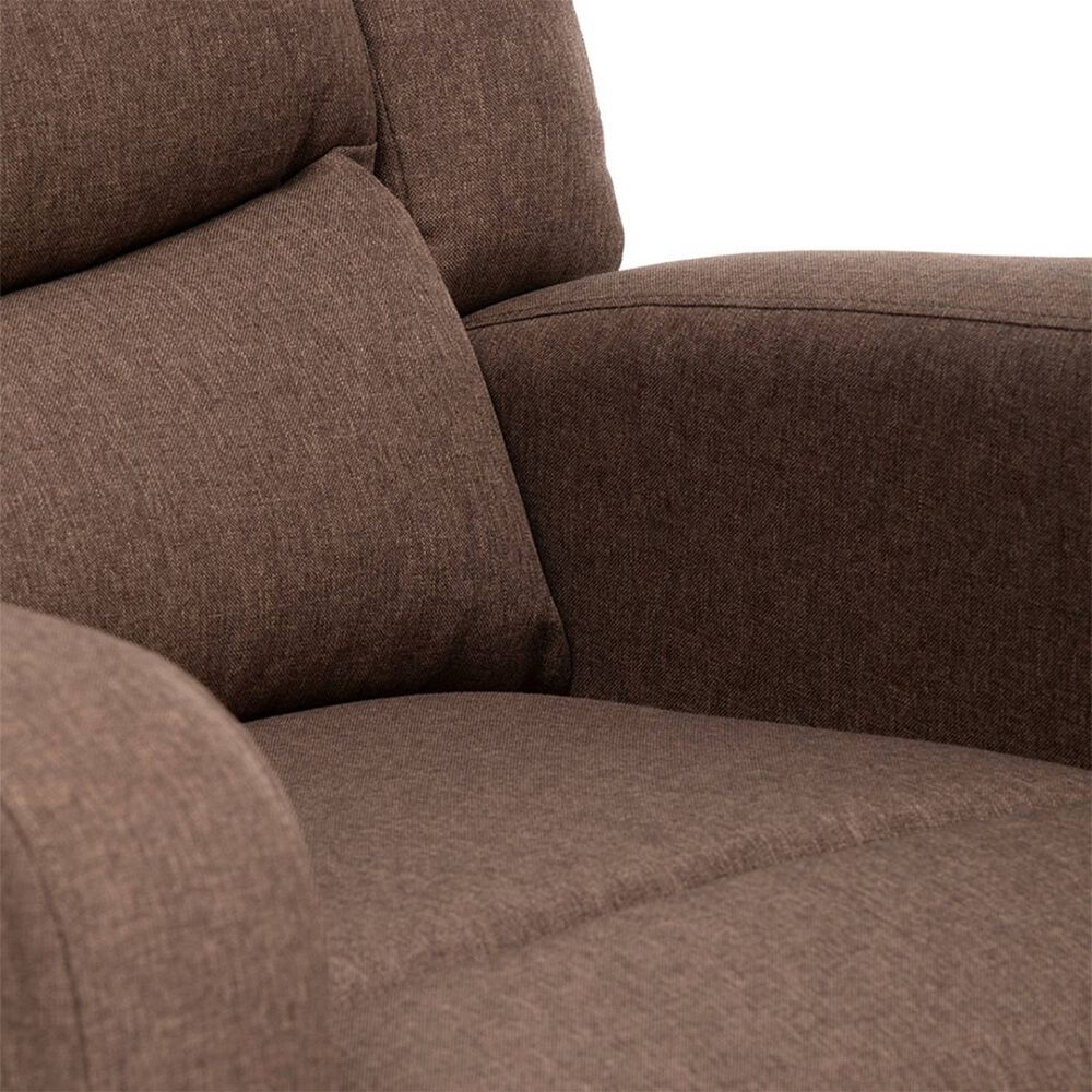 Berger Reclinable Moderno De Lino Caf&eacute; Daniels 98014br image number 6.0