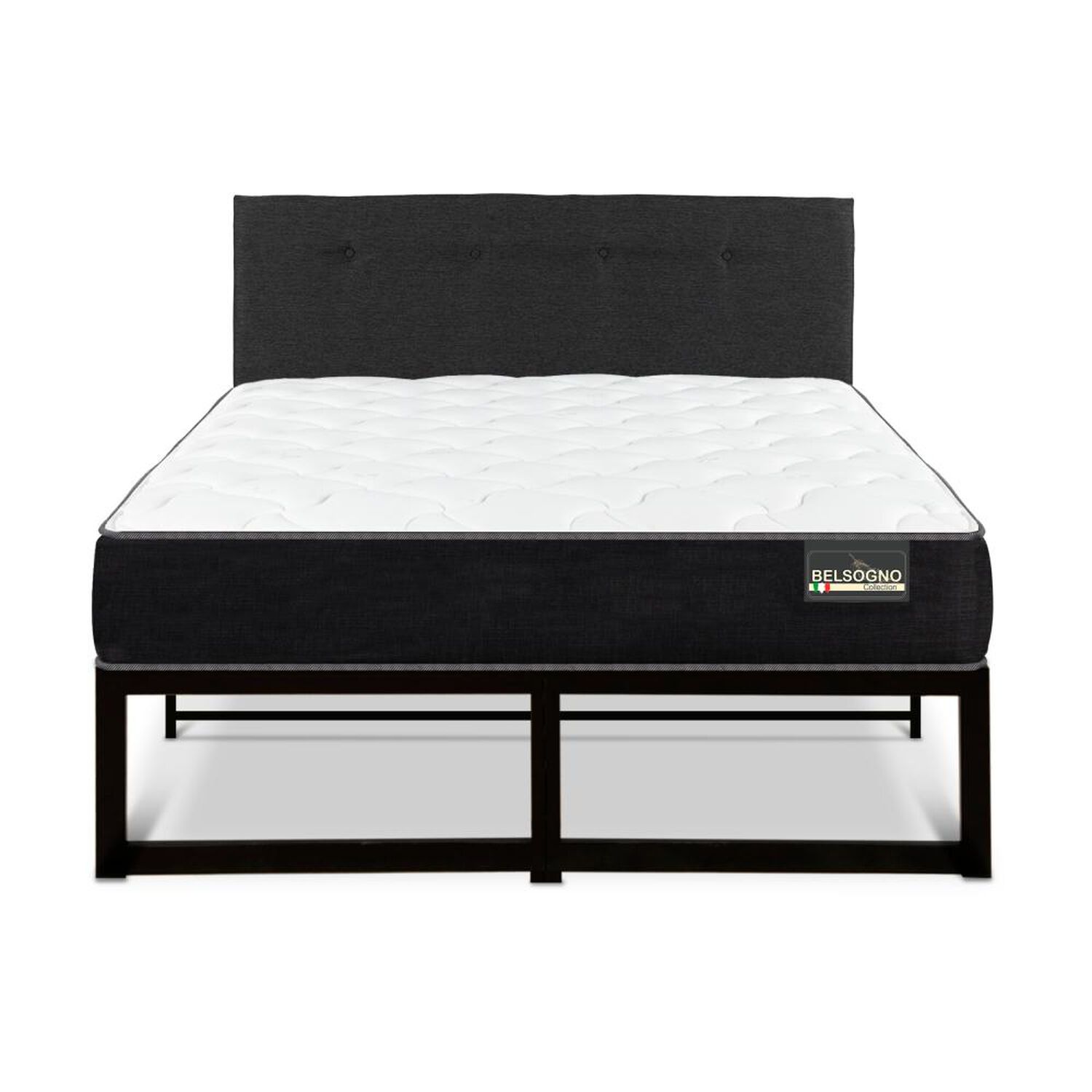 Cama Iron Smart Belsogno Plus / 2 Plazas / Base Normal + Respaldo image number 0.0