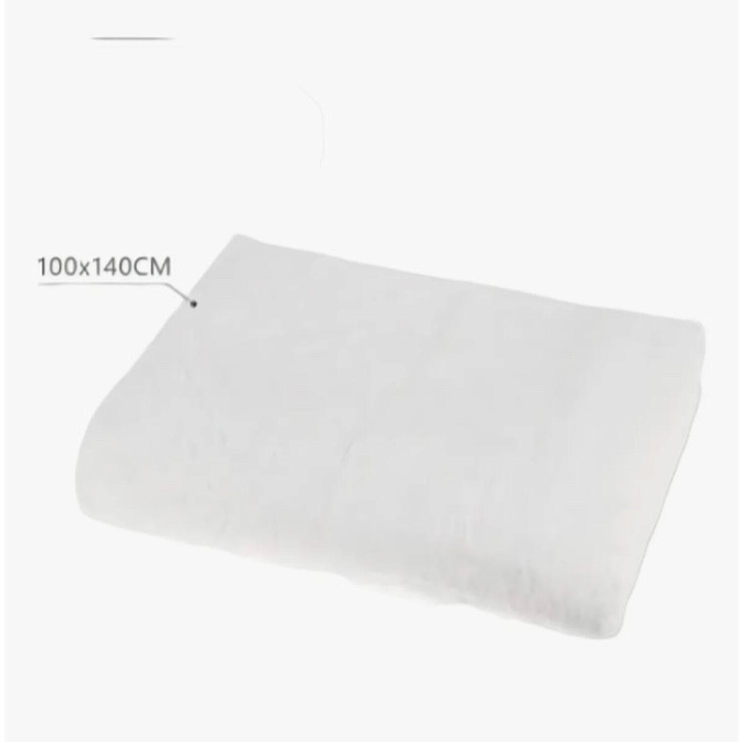 Toalla Extra Larga De Microfibra Blanca image number 1.0