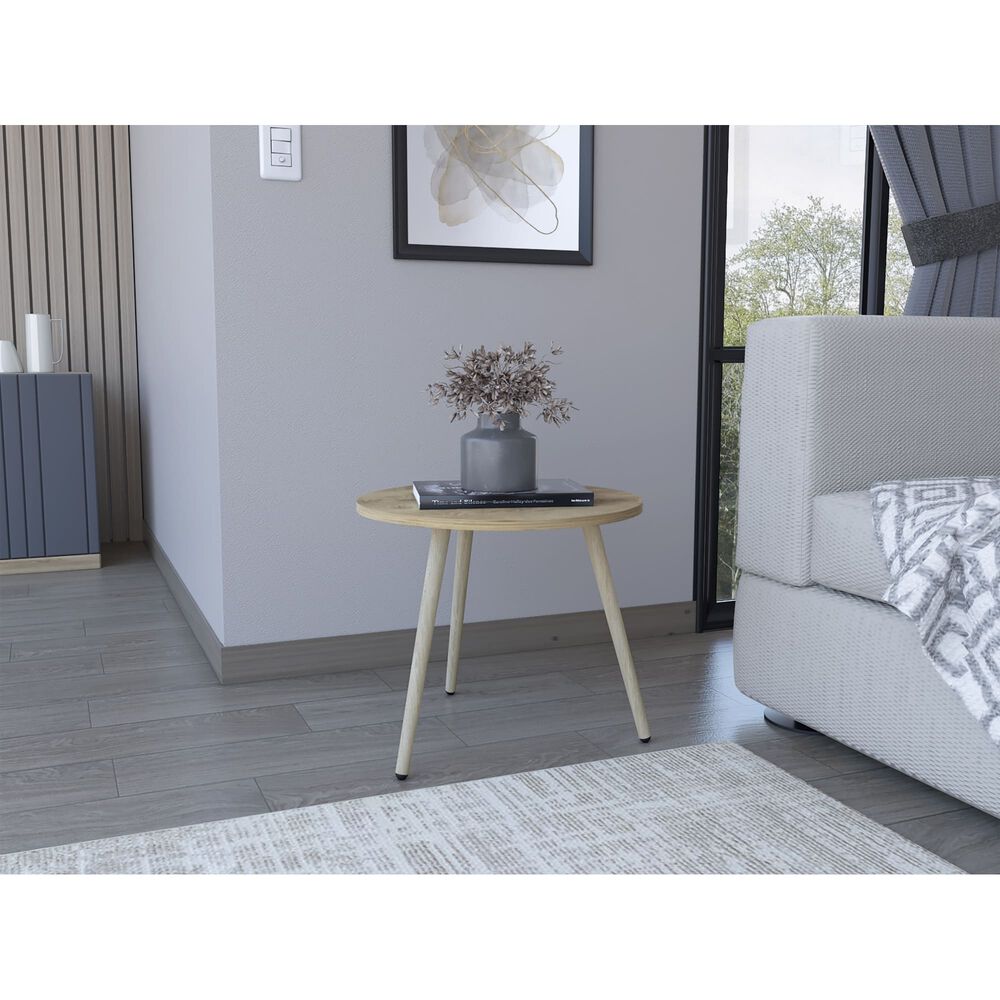 Mesa Lateral Aux Cafe Claro 41,5x47,9x47,9 Cm image number 4.0