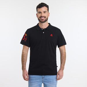 Polera Básica Manga Corta Cuello Piqué Hombre The King's Polo Club