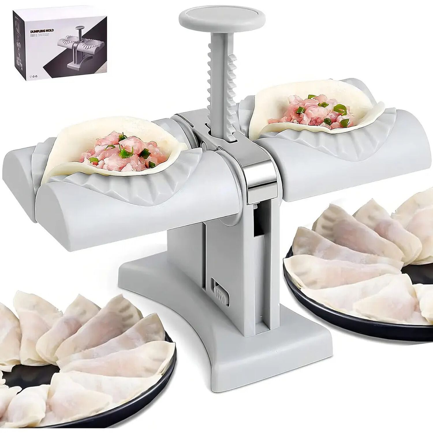 Prensa Para Empanadas Molde Empanada Cocktail Maquina Manual Color Gris image number 1.0