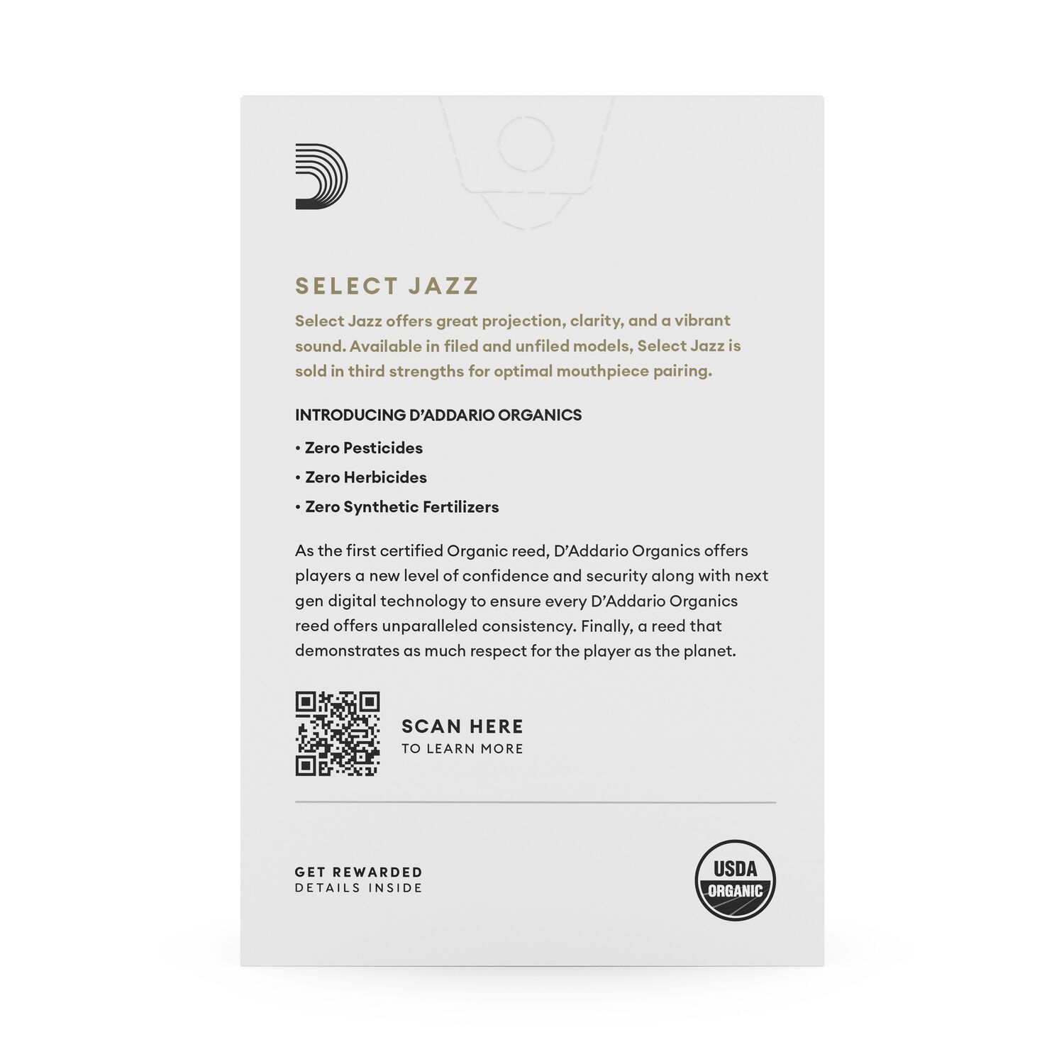 Ca&ntilde;as Saxo Alto 3m Organic Jazz Pack 10 Orsf10asx3m Daddario image number 3.0