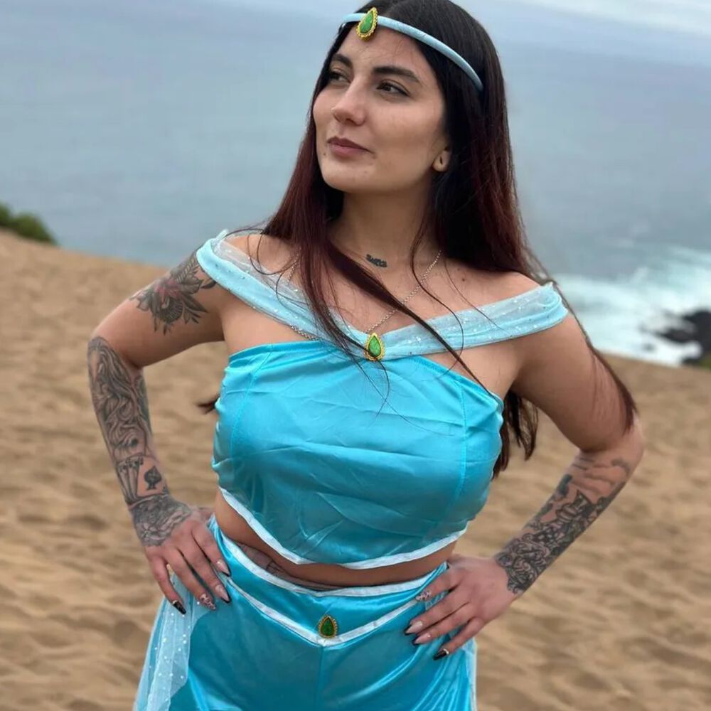 Disfraz Princesa Jasmine Jazmin Aladdín Cosplay image number 1.0
