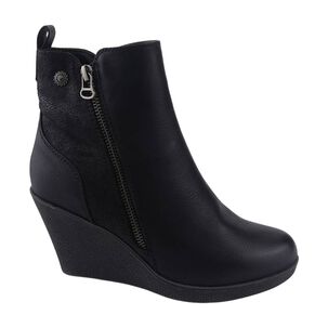 Botin Chalada Mujer Wedge-41 Negro Casual