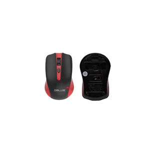 Mouse Inal&aacute;mbrico &Oacute;ptico De 3 Botones Color Rojo - Ps