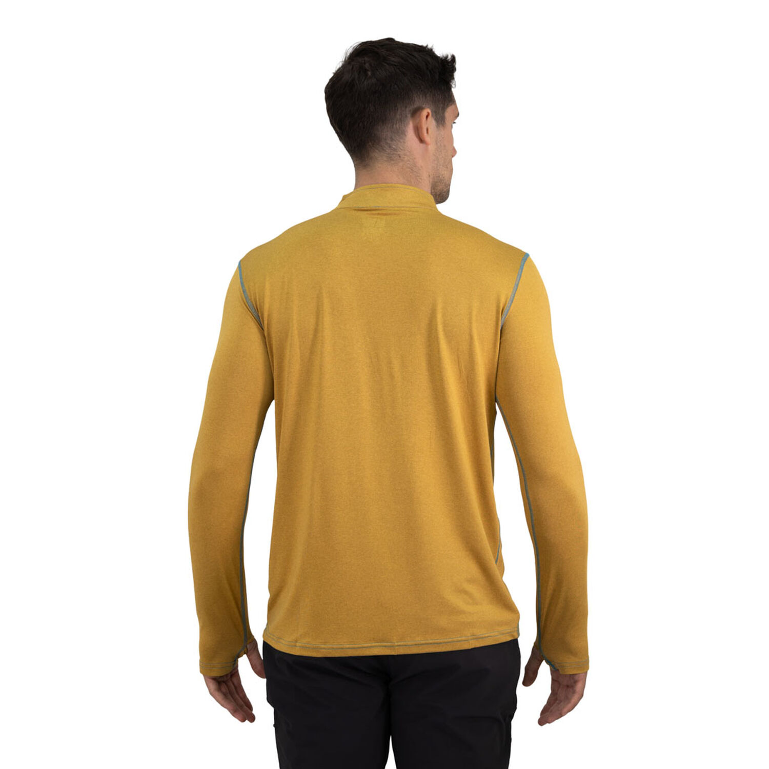 Polera Dry Fit Hw Spx Manga Larga Hombre Mustard image number 2.0