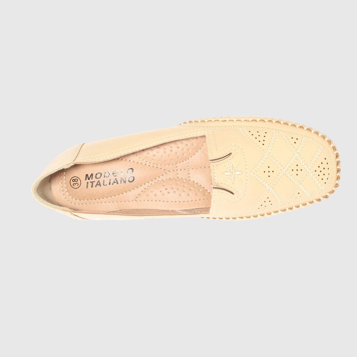 Mocas&iacute;n Beige Modelo Italiano Art. 5ask64248beige image number 5.0