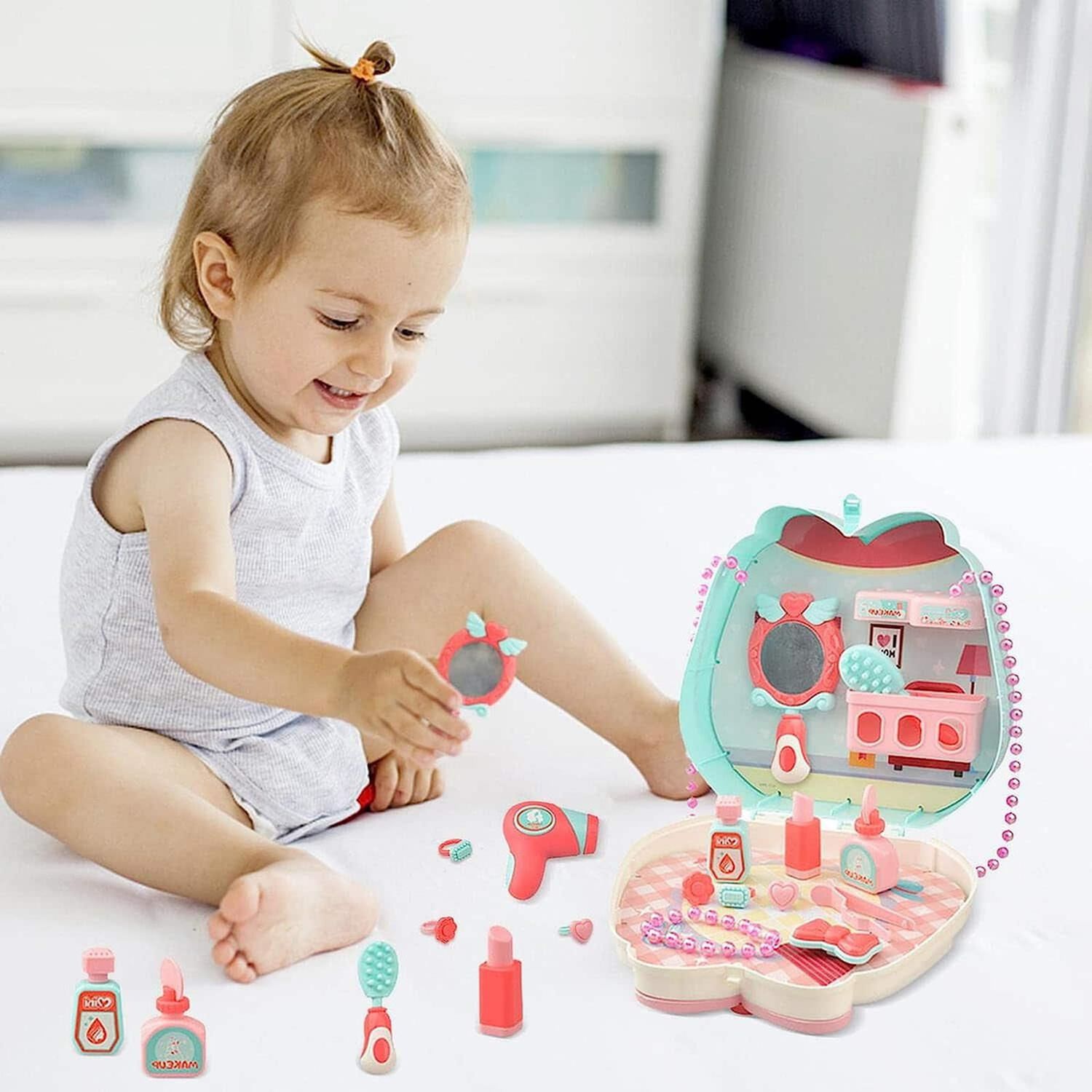 Kit Bolso Mini Make Up Maquillaje Infantil Aprendizaje 16 Piezas image number 3.0