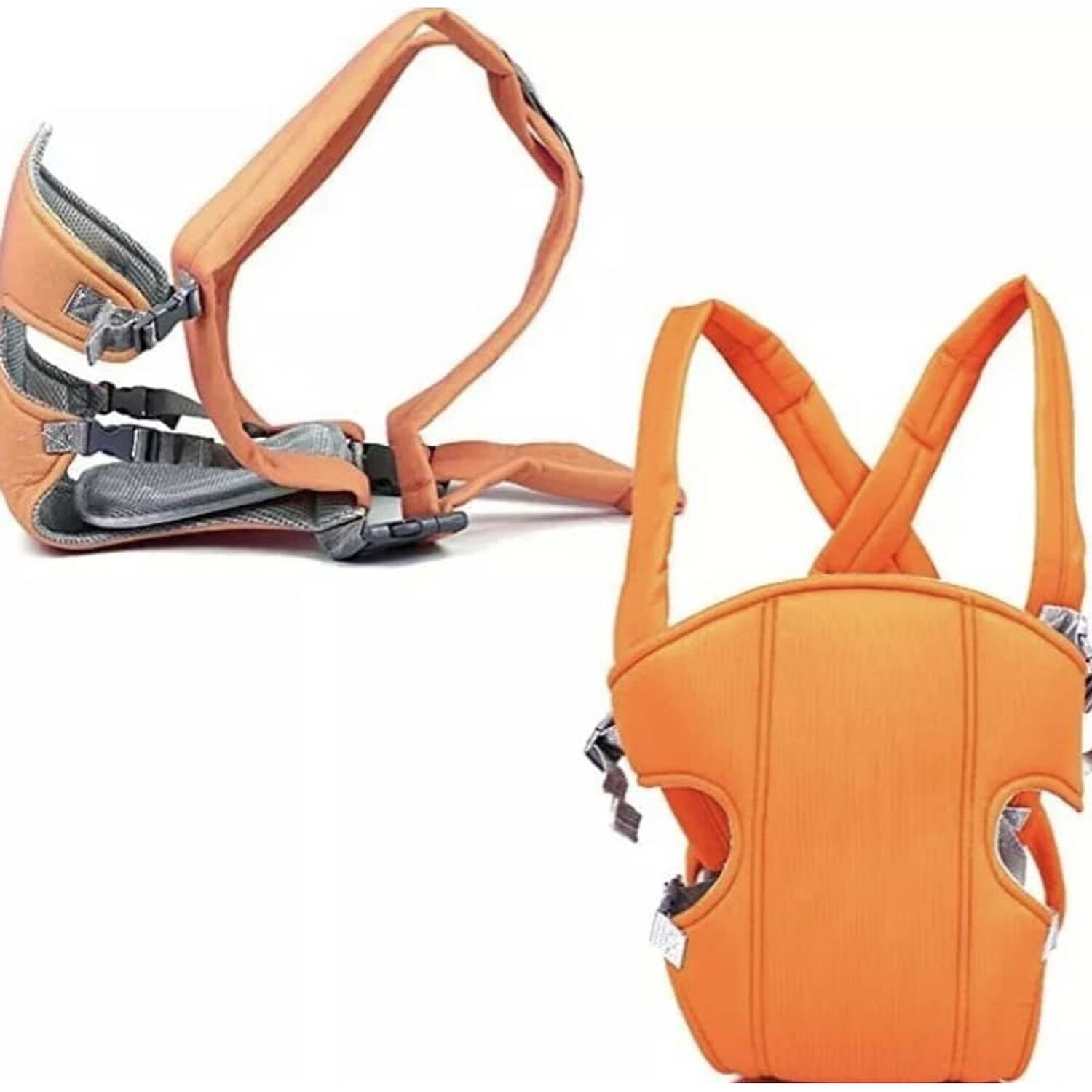 Mochila Portabeb&eacute;s Acolchado Canguro Ajustable Naranja image number 0.0