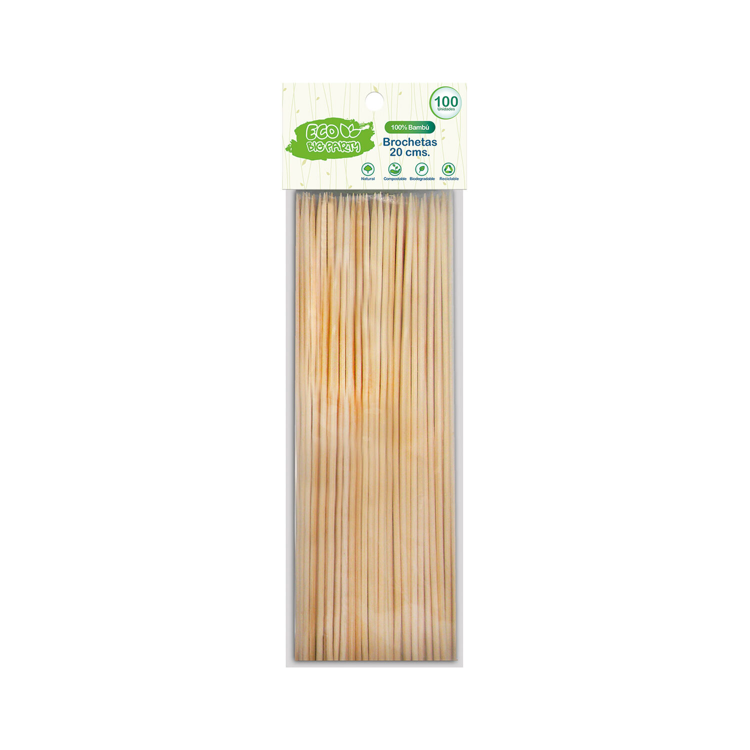Brochetas 20 Cm 100 Un Big Party image number 0.0