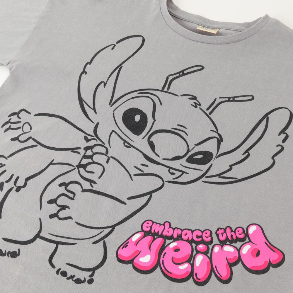 Polera Mc Teena Acid Wash Lilo & Stitch image number 2.0