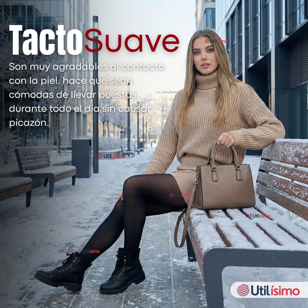 Pack 3 Calzas Pantys Con Chiporro Mujer Elasticada Negra image number 8.0