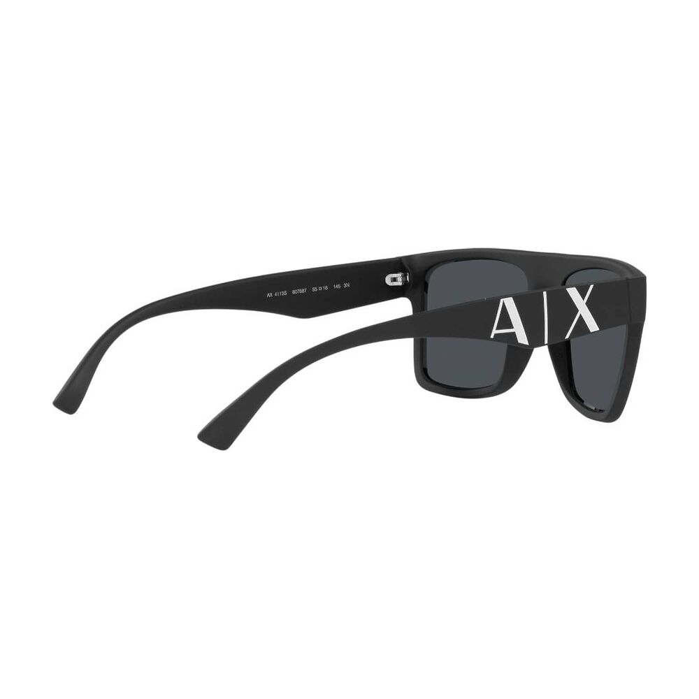 Lentes De Sol Matte Black Sustentable Armani Exchange image number 8.0