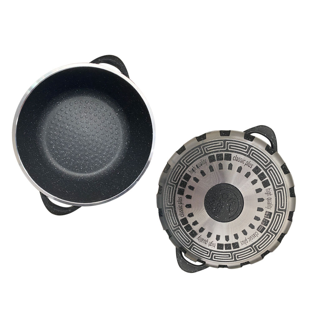 Bateria Cocina 10 Piezas Profundas Granito Color Gris image number 2.0