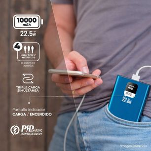 Bater&iacute;a Externa Power Bank 10000 Mah 22.5w Ucp10lpd