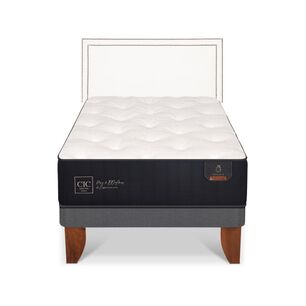 Cama Europea Cic Premium / 1.5 Plazas / Base Normal + Respaldo