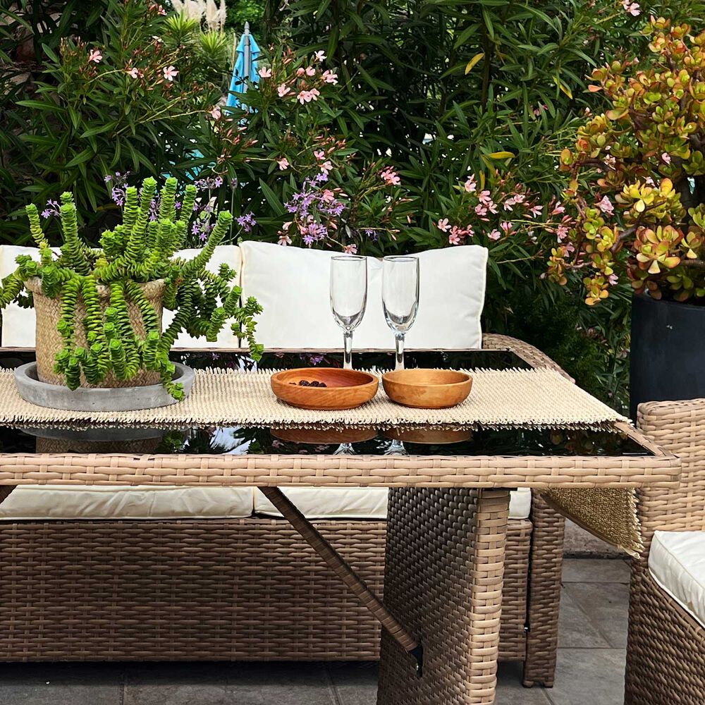 Juego Living Comedor Terraza Aurora Caramelo 7 Personas image number 2.0