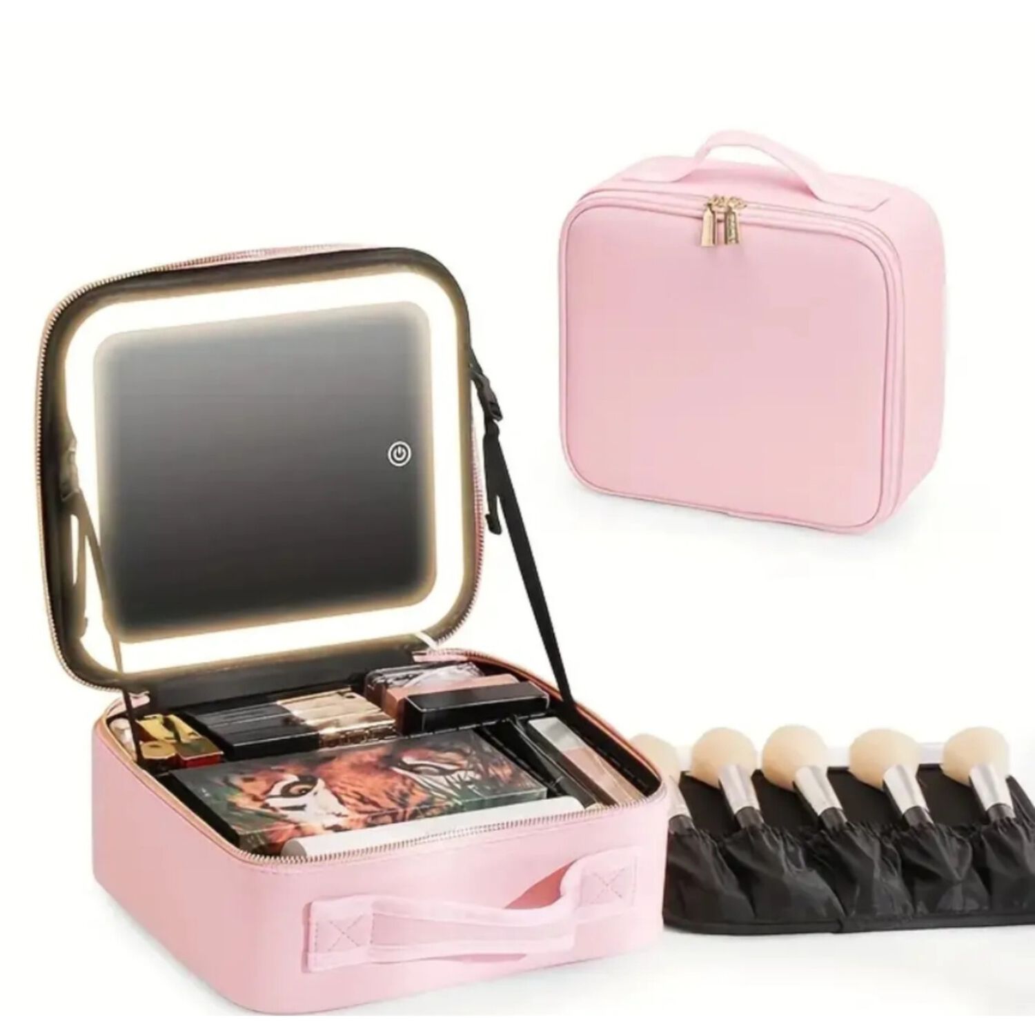 Cosmetiquero Maletin Con Espejo Led Y Divisiones Ajustables image number 9.0
