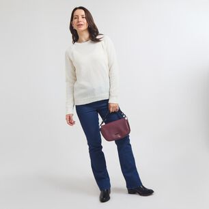 Sweater B&aacute;sico Regular Manga Larga Cuello Alto Mujer Geeps